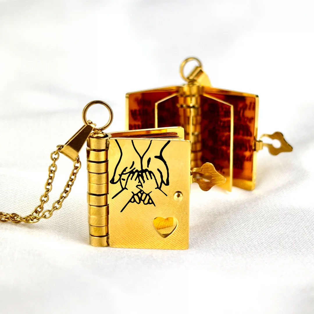 Belovia™ – Mini Book Necklace Keepsake (50% Off)