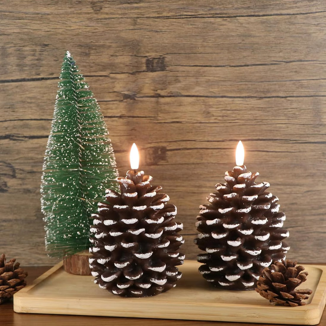Lunapine™ – Flameless Pinecone Candles with Gentle Glow (50% Off)