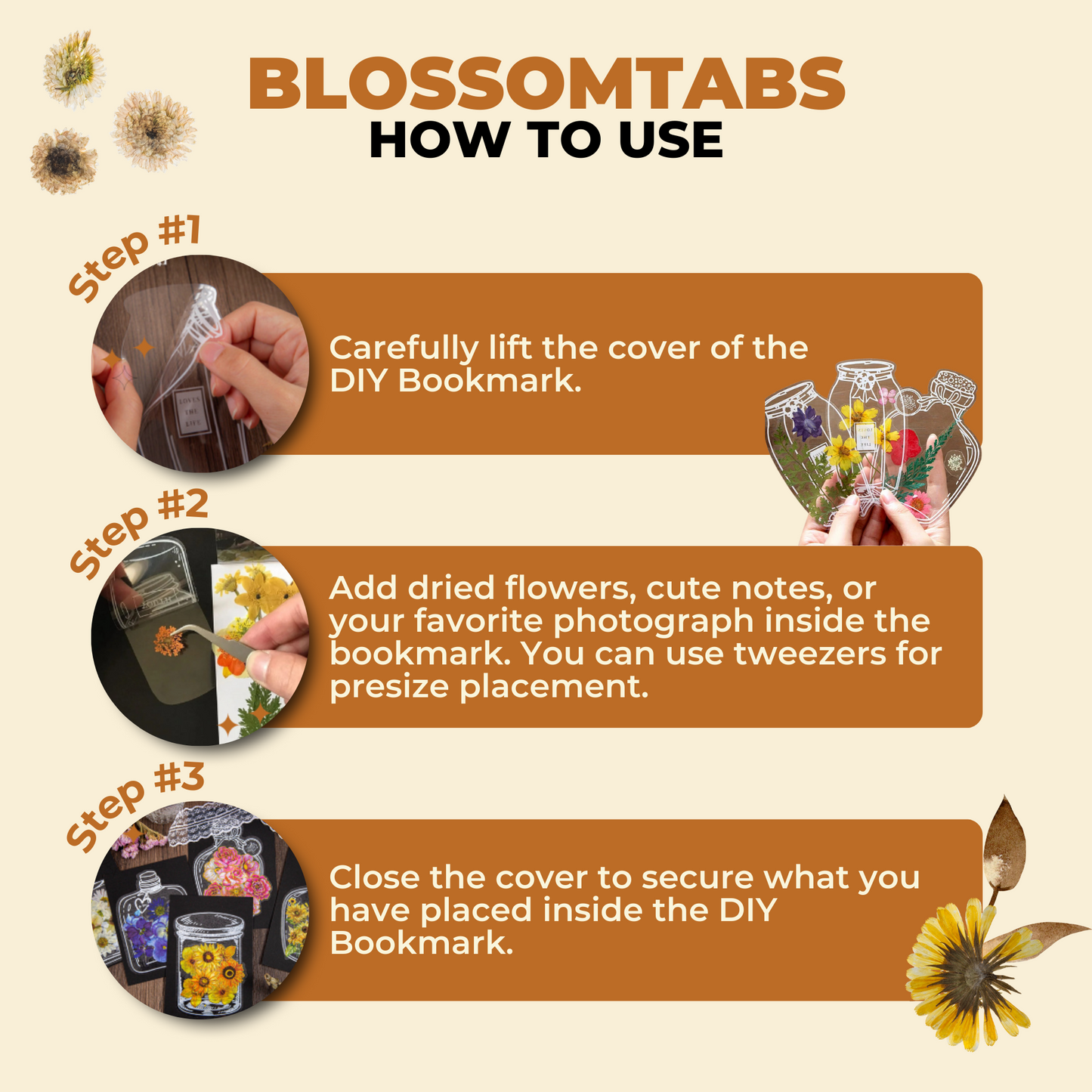 BlossomTabs™ - perfect for book lovers (20+20 free)