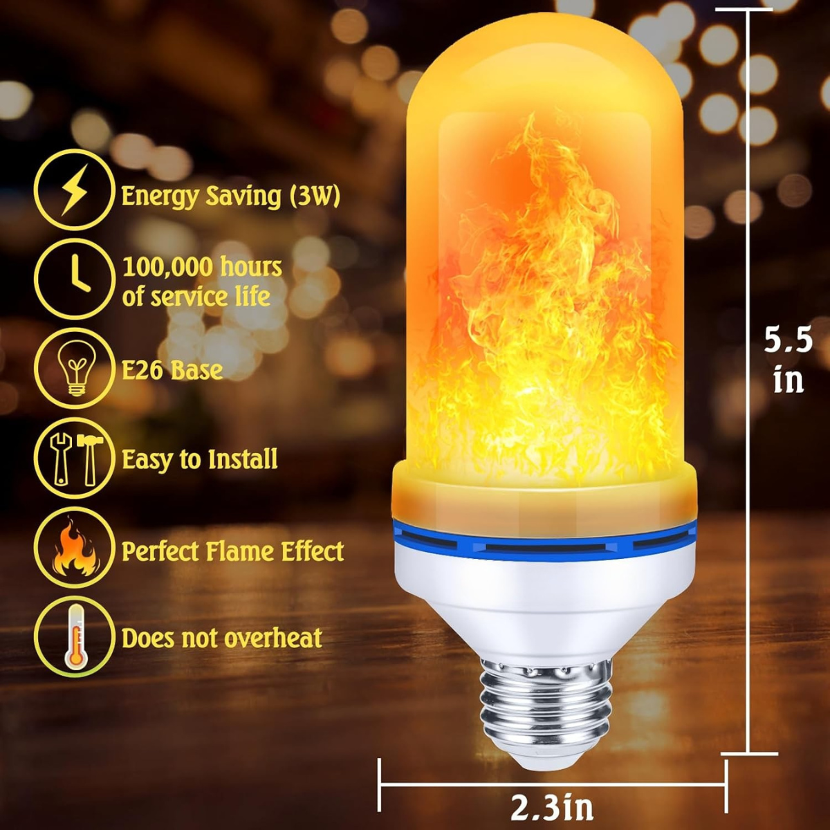 Flamira™ – Cozy Ambience LED Flame Bulb (50% Off)