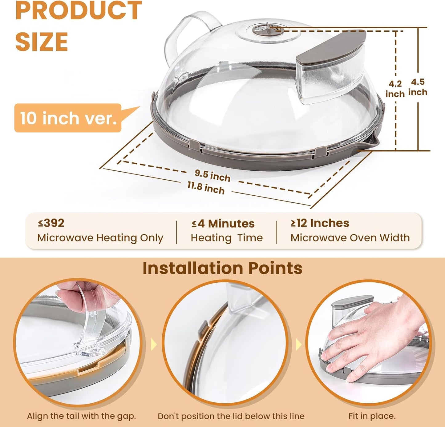Culinara™ - Clear Microwave Steaming Lid