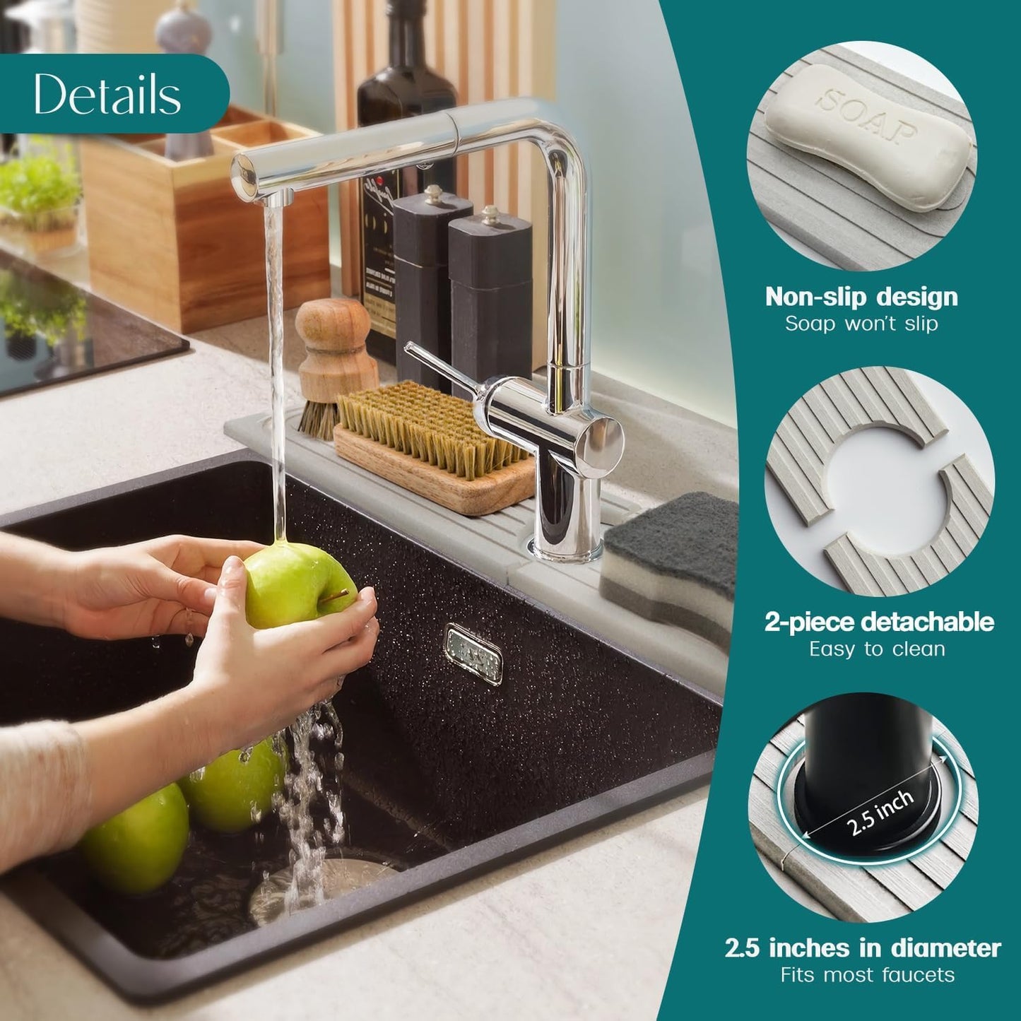Overa™ - Super-Absorbent Stone Mat for Spotless Sinks (50% Off)