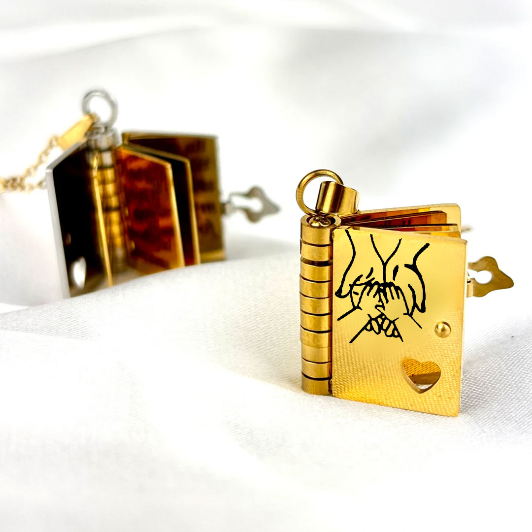 Belovia™ – Mini Book Necklace Keepsake (50% Off)