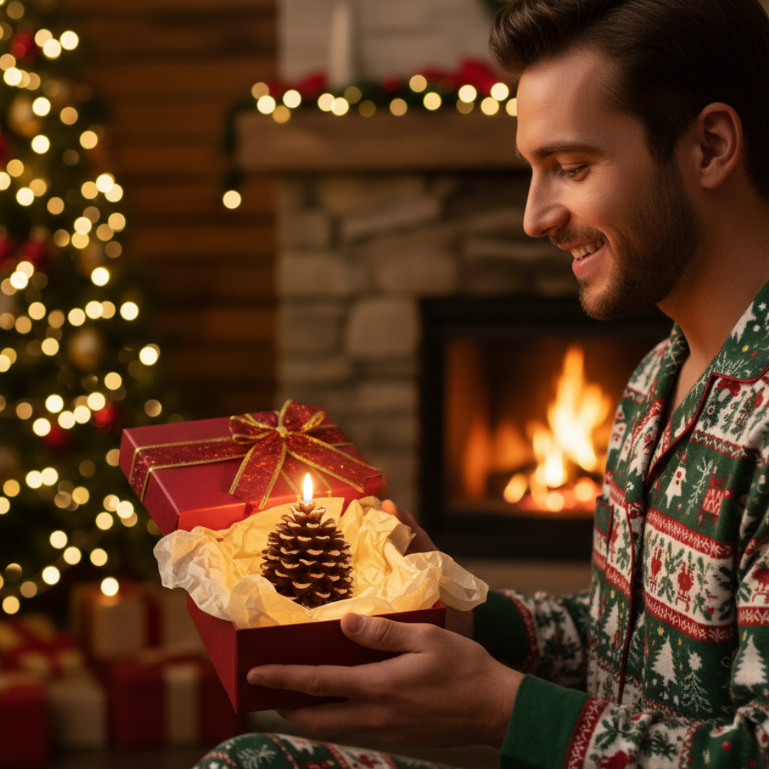 Lunapine™ – Flameless Pinecone Candle with Gentle Glow (50% Off)