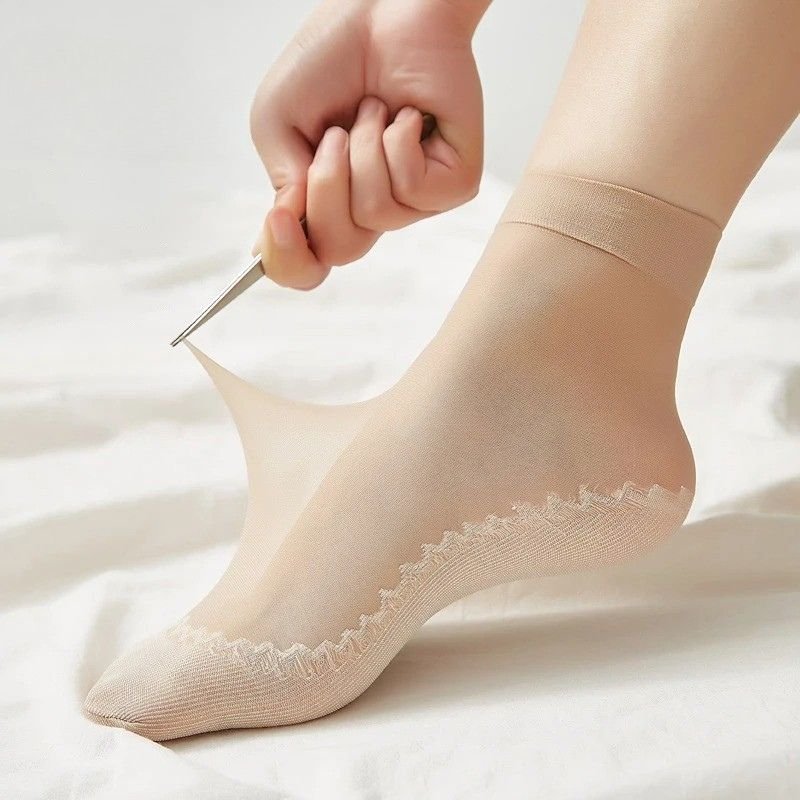 Feeluxe™ - Silky Anti-Slip Cotton Socks (5+5 Free)