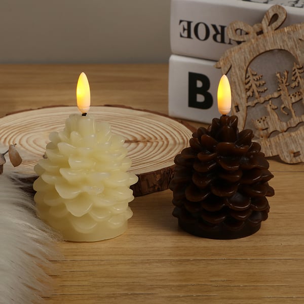 Lunacone™ – Flameless Pinecone Candle Light (1+1 Free)