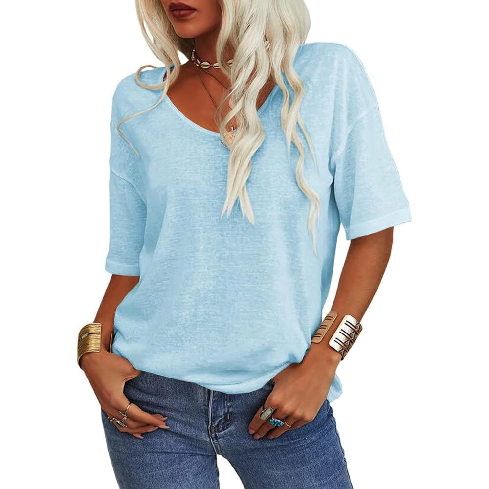 Easeen™ - Arm-Hiding V-Neck Tee for Everyday Ease