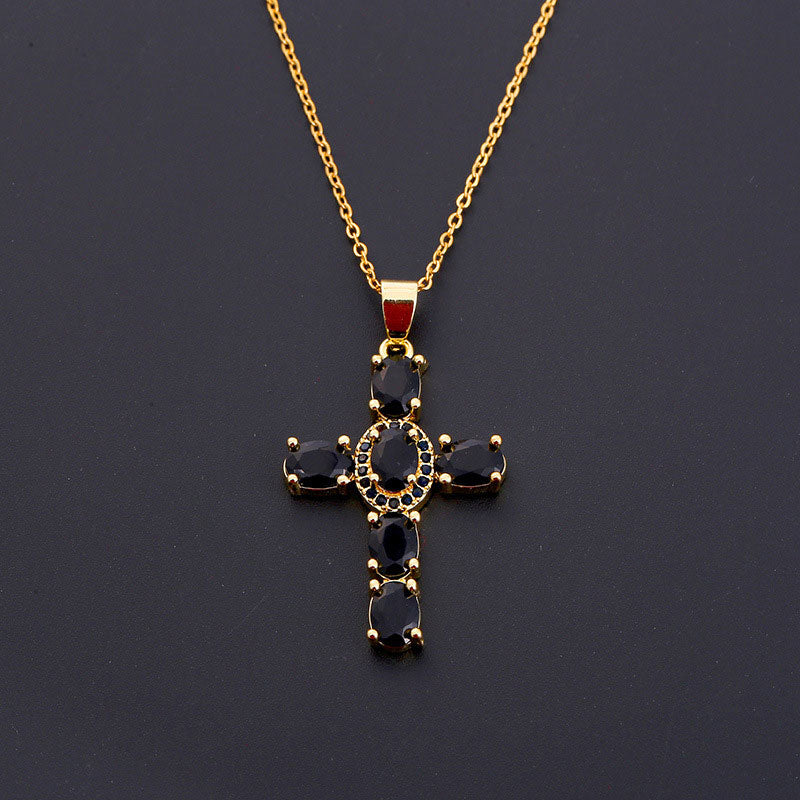 Solavée™ – Crystal Cross Pendant Necklace (50% Off)