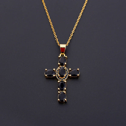 Solavée™ – Crystal Cross Pendant Necklace (50% Off)