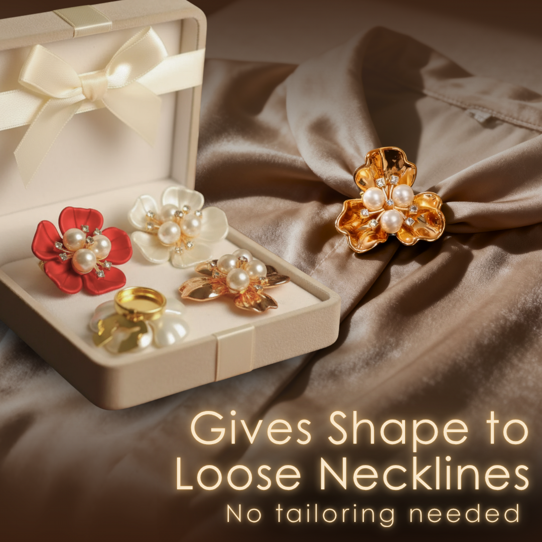 Petaline™ – Delicate Shirt Brooch Accent (35% Off)