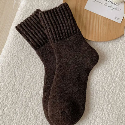 Velmora™ – Wool-Blend Thermal Crew Socks (5 Pairs)