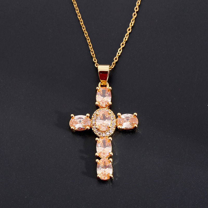 Solavée™ – Crystal Cross Pendant Necklace (50% Off)