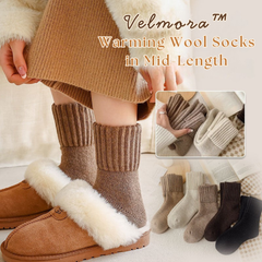 Velmora™ – Wool-Blend Thermal Crew Socks (5 Pairs)