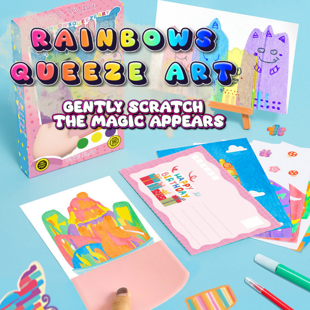 CraftWhirl™ - Colorful Scratch Painting Activity Kit (50% Off)