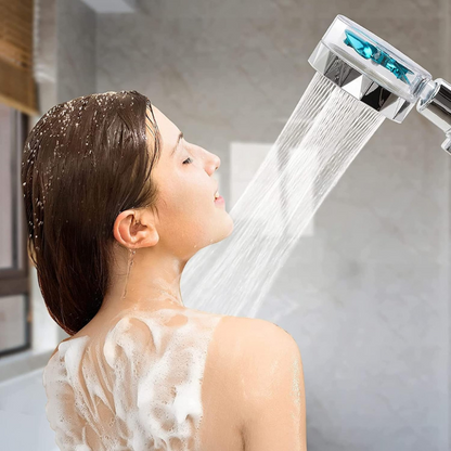 Turbelle™ - 360° Rotating High-Pressure Shower Head Set