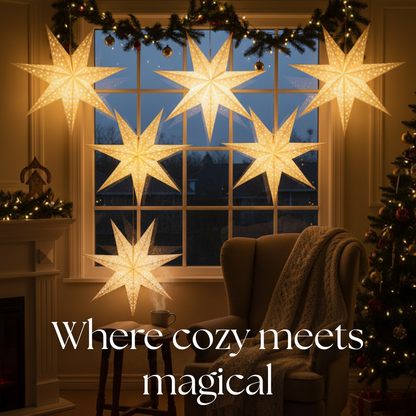 Lunelle™ – Starry Paper Lantern Hanging Light