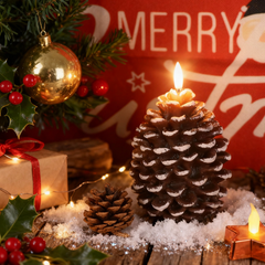 Lunapine™ – Flameless Pinecone Candle with Gentle Glow (50% Off)