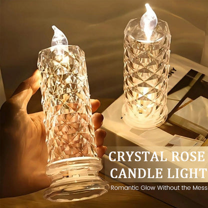 Roséra™ – Crystal Rose Candlelight Lamp