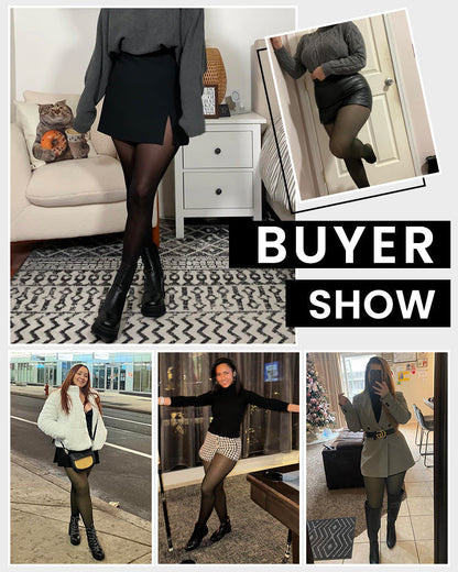 Glazelle™ – Translucent Fleece Lined Winter Tights