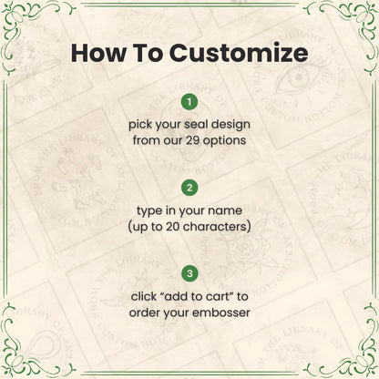 Sealoria™ – Custom Embossing Stamp (50% Off)