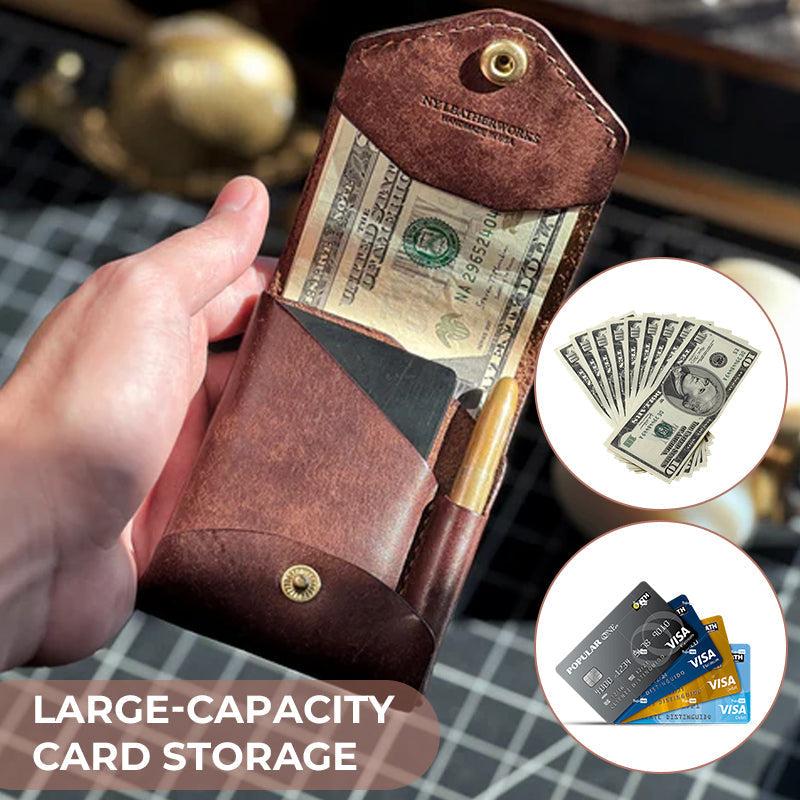 Veldena™ – Handmade Vintage Leather Wallet (50% Off)