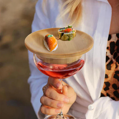 Florenza™ - Elegant Bamboo Wine Glass Toppers (2+2 Free)