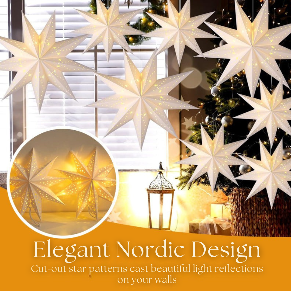 Lunelle™ – Starry Paper Lantern Hanging Light