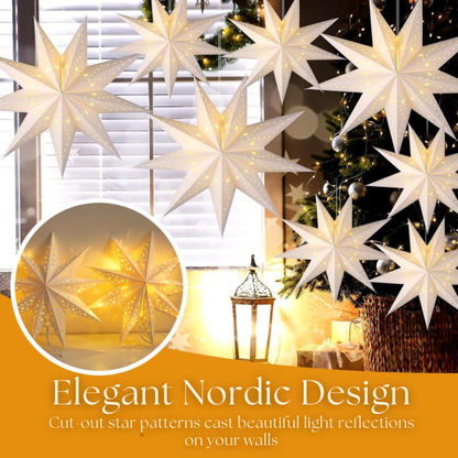 Lunelle™ – Starry Paper Lantern Hanging Light
