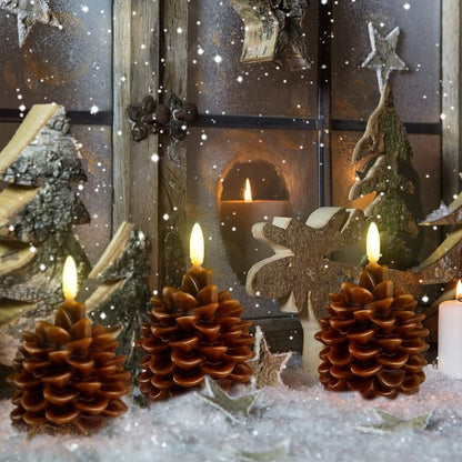 Lunacone™ – Flameless Pinecone Candle Light (1+1 Free)
