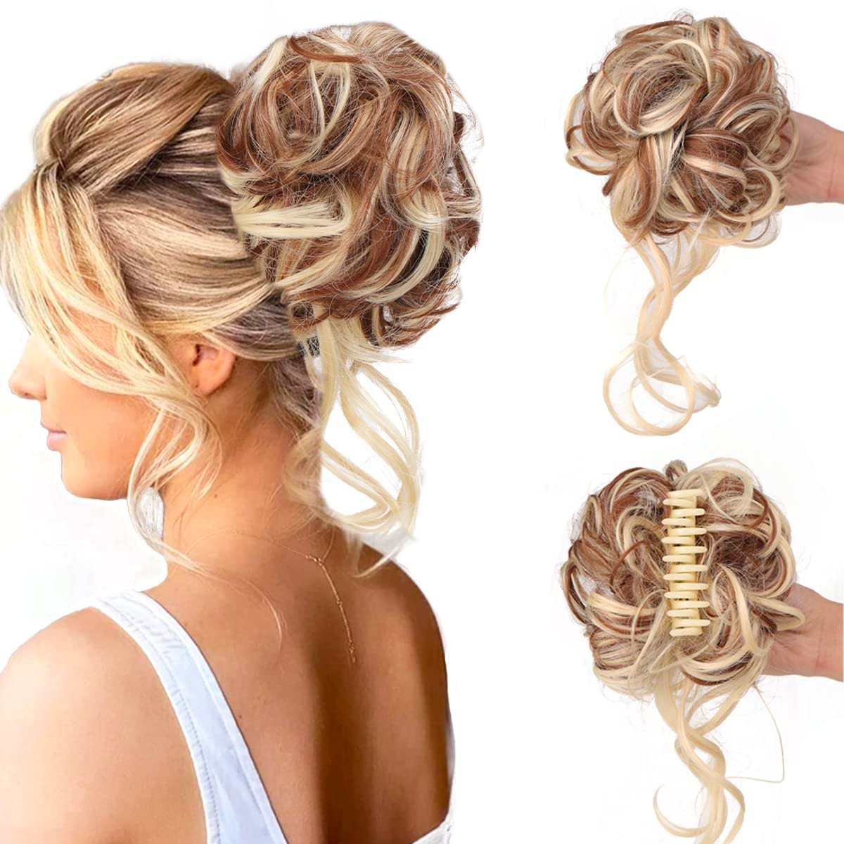 Lunisse™ – Elegant Curly Bun Hair Clip (1+1 Free)