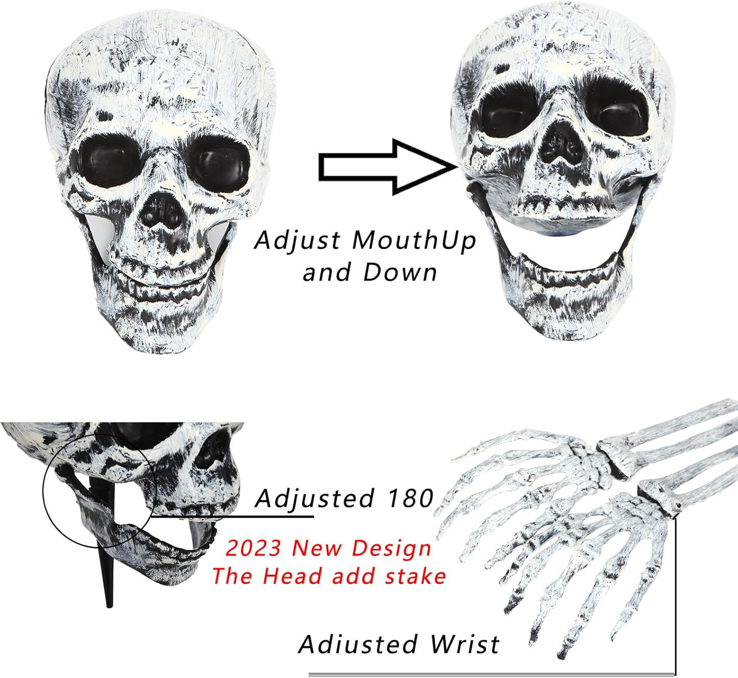 Hauntlet™ – Skeleton Lawn Stakes with LED Lights (50% Off)