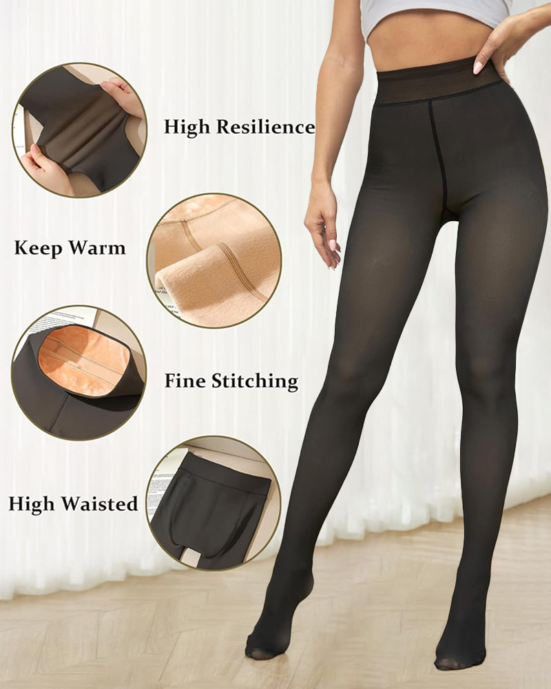 Glazelle™ – Translucent Fleece Lined Winter Tights