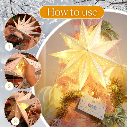 Lunelle™ – Starry Paper Lantern Hanging Light