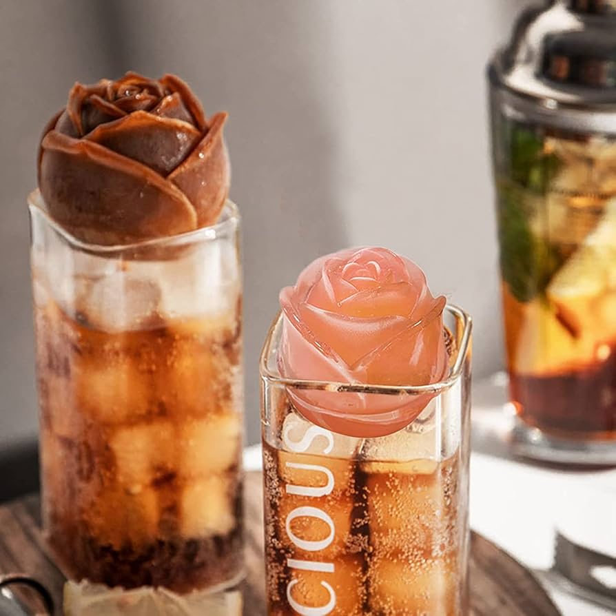 Florenza™ - 3D Rose Shape Ice Cube Molds for Pinterest-Worthy Drinks (2+1 Free)