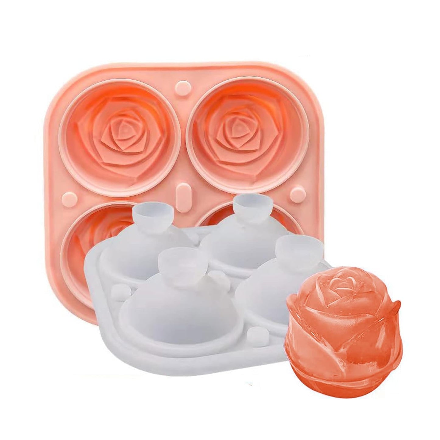 Florenza™ - 3D Rose Shape Ice Cube Molds for Pinterest-Worthy Drinks (2+1 Free)