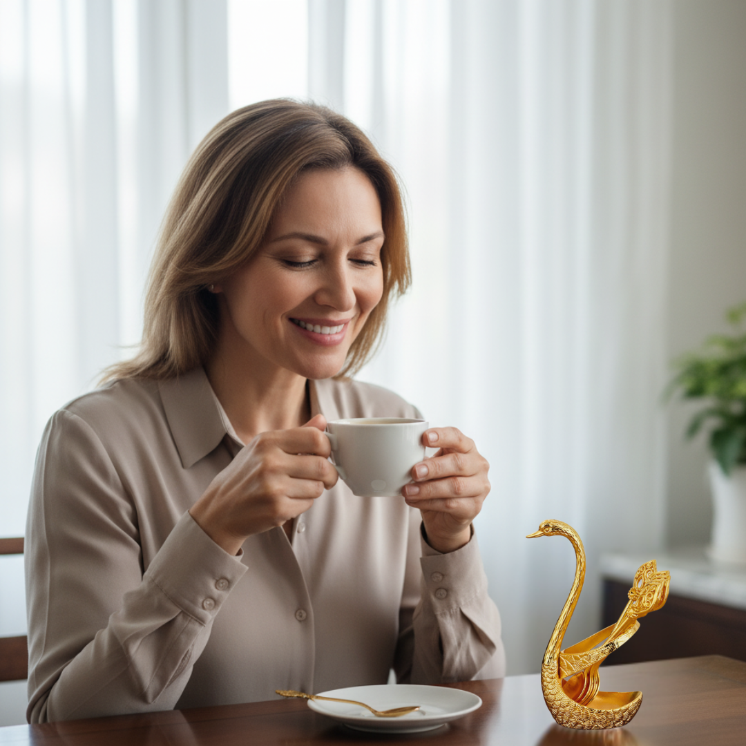 Swanesse™ – A Giftable Coffee Set with Swan Charm