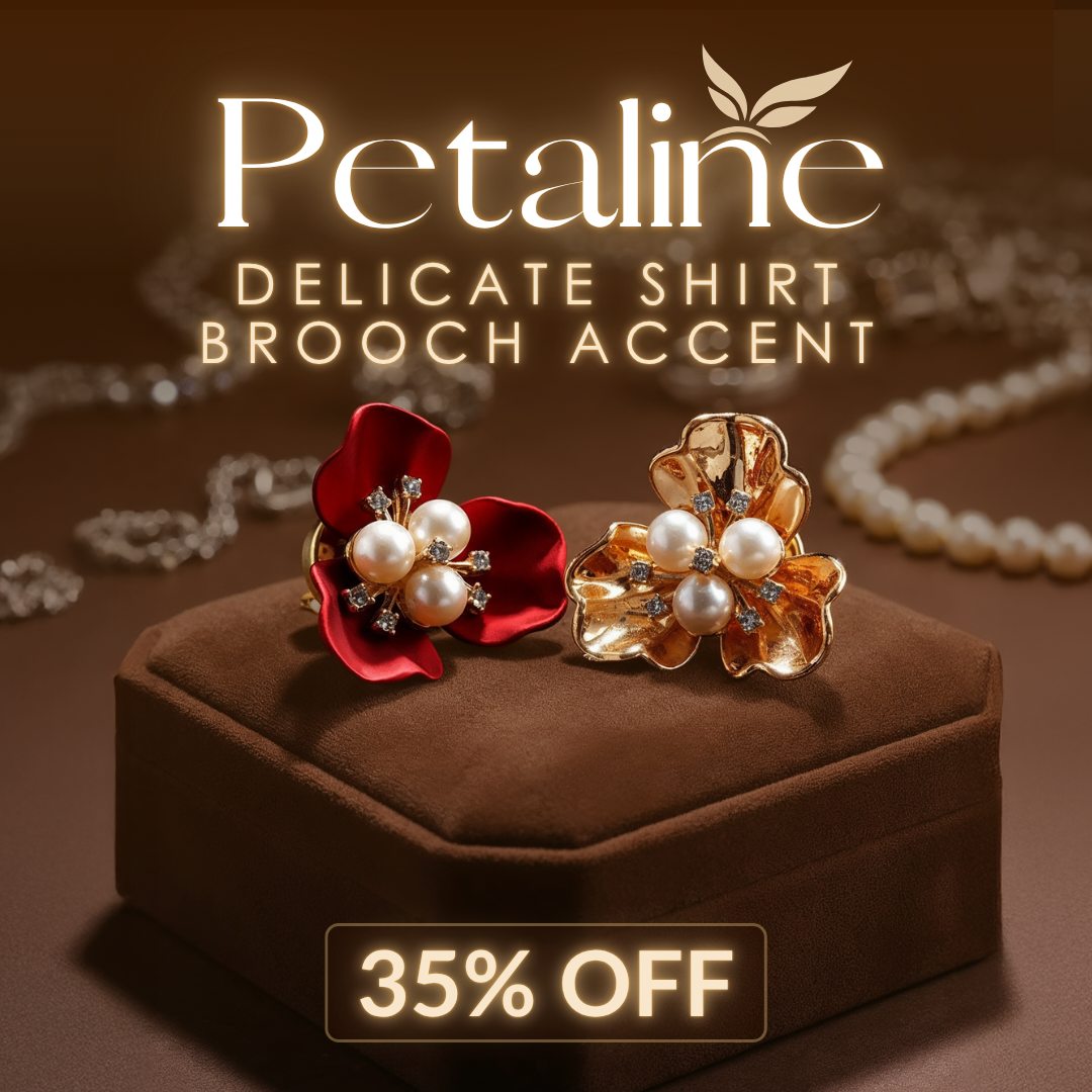Petaline™ – Delicate Shirt Brooch Accent (35% Off)
