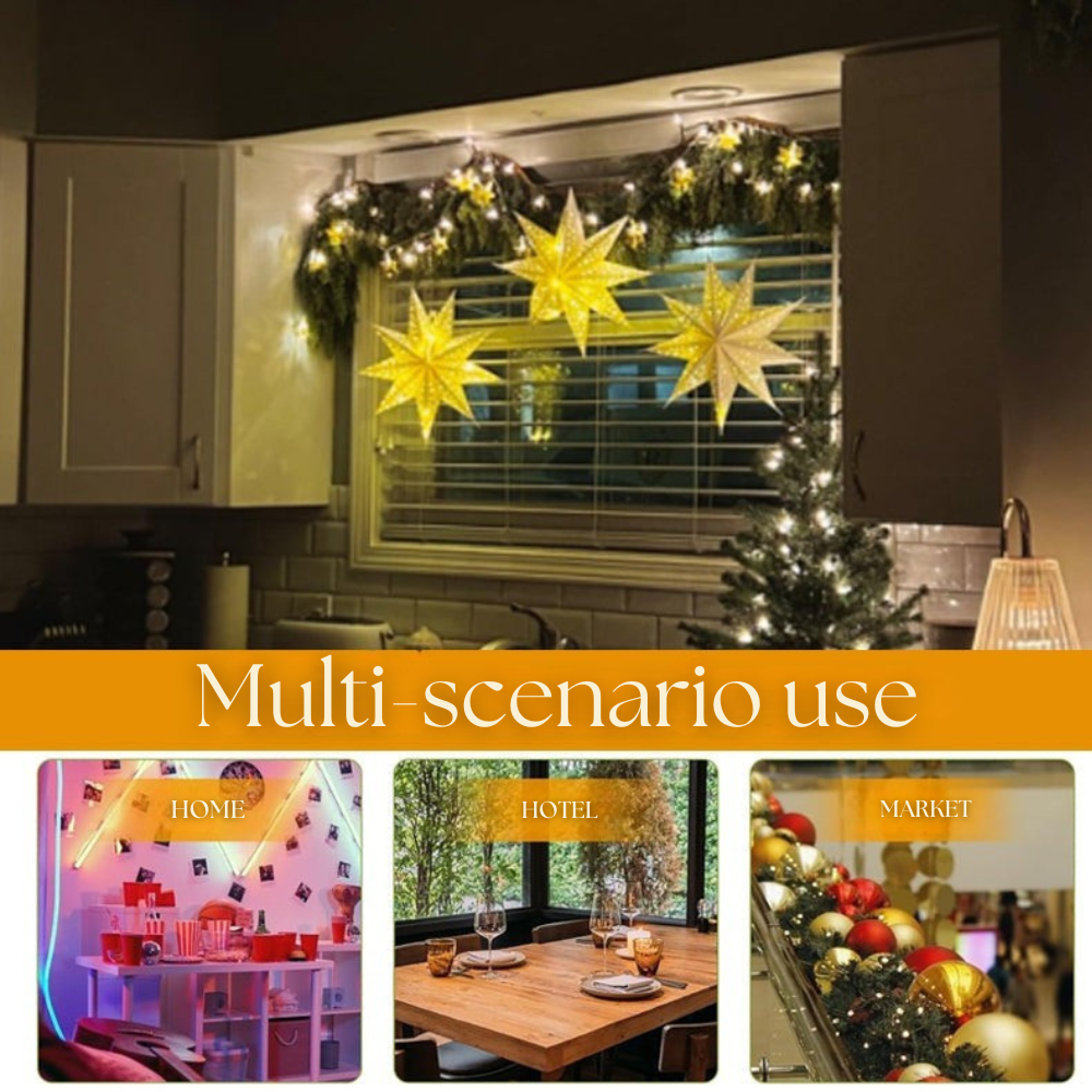 Lunelle™ – Starry Paper Lantern Hanging Light