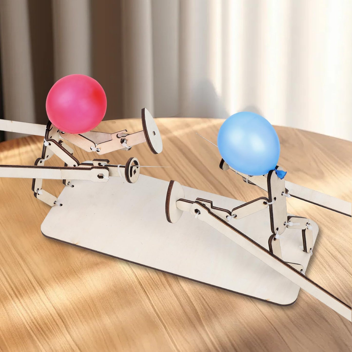 Sparloon™ – Handmade Balloon Heads Wooden Fighter Puppets (50% Off)