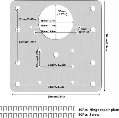 Cabinix™ – Stainless Steel Hinge Repair Kit (40% Off)