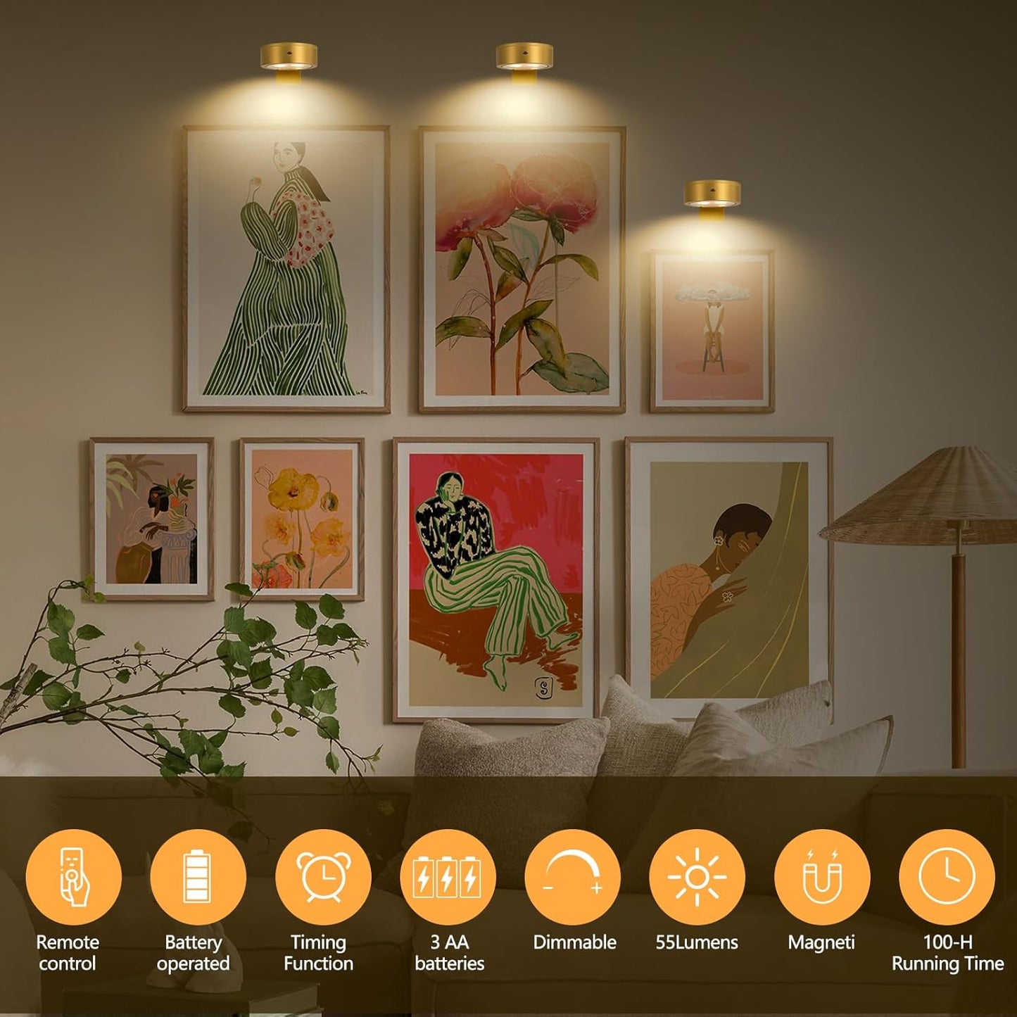 Lunel™ – Magnetic Lighting for Art Displays (50% Off)