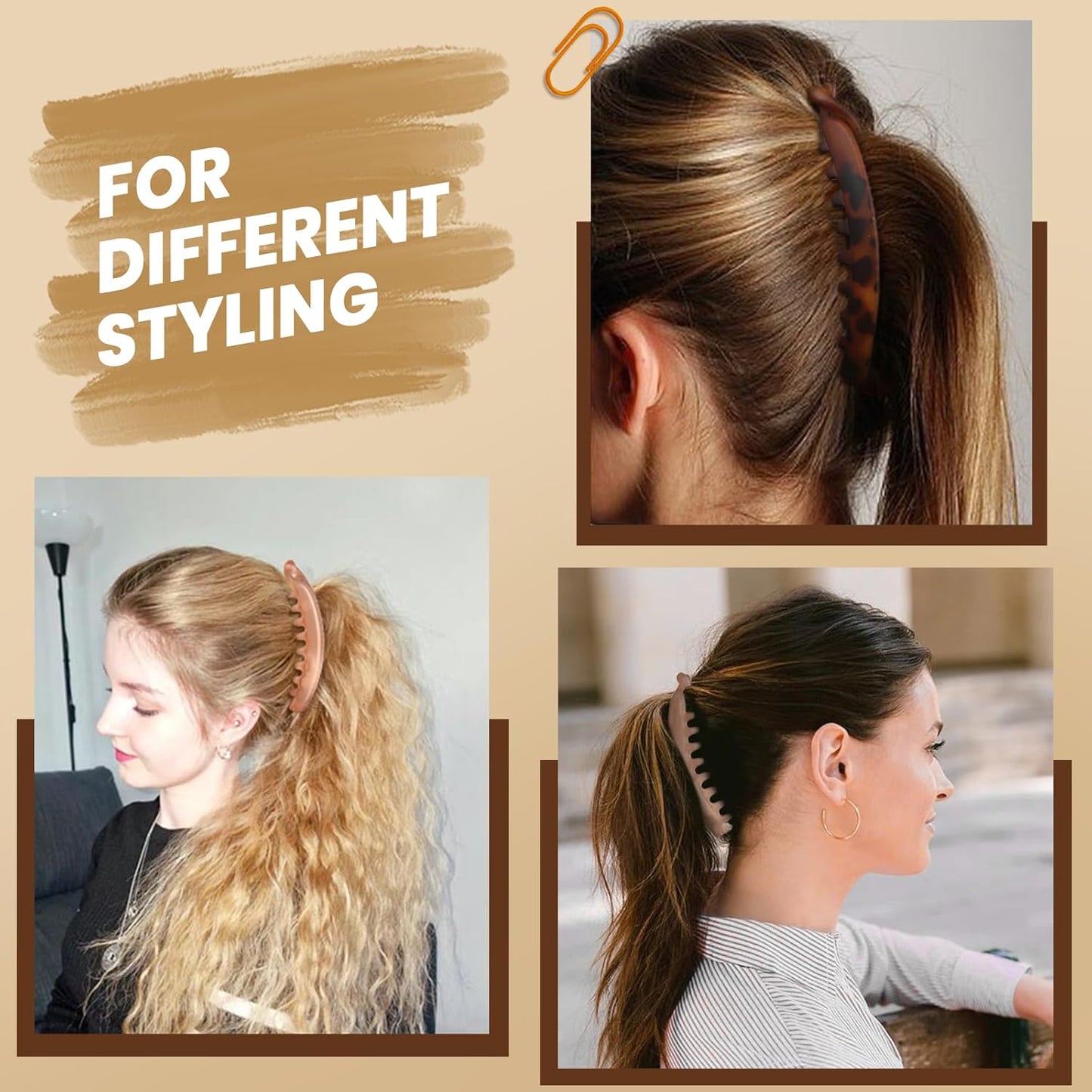 Velvina™ – Easy-Hold Banana Clips for All Hair Types (1+2 Free)