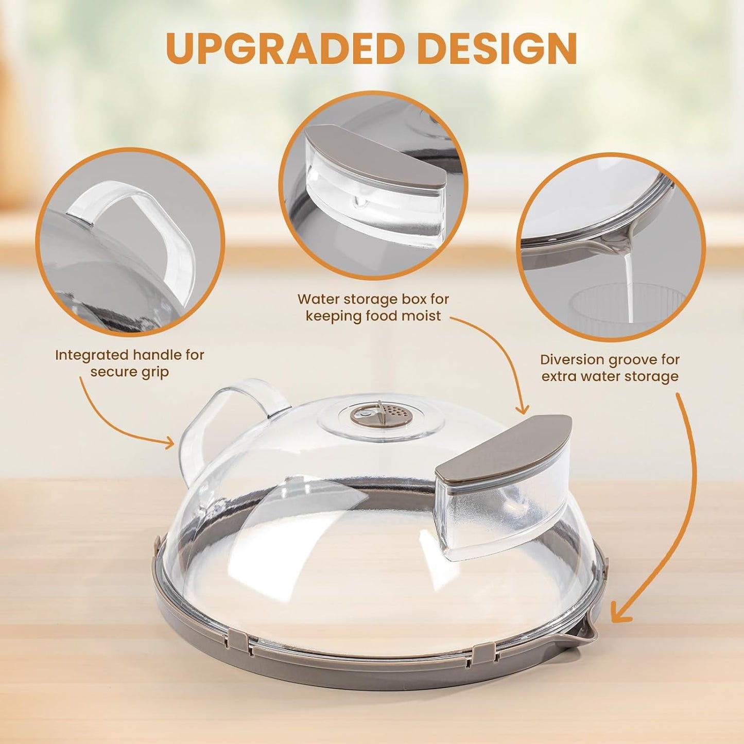 Culinara™ - Clear Microwave Steaming Lid