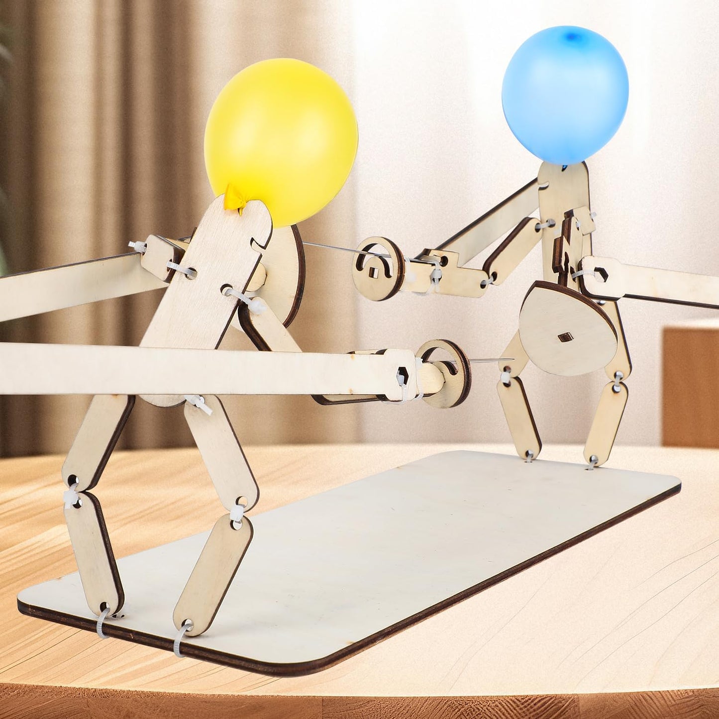Sparloon™ – Handmade Balloon Heads Wooden Fighter Puppets (50% Off)