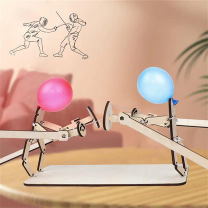 Sparloon™ – Handmade Balloon Heads Wooden Fighter Puppets (50% Off)