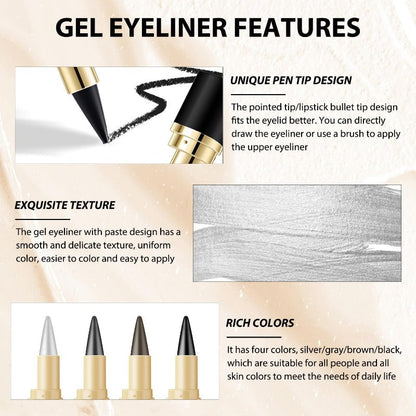 Glidex™ – Long Wear Gel Eyeliner Pen (1+1 Free)