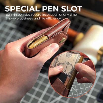 Veldena™ – Handmade Vintage Leather Wallet (50% Off)
