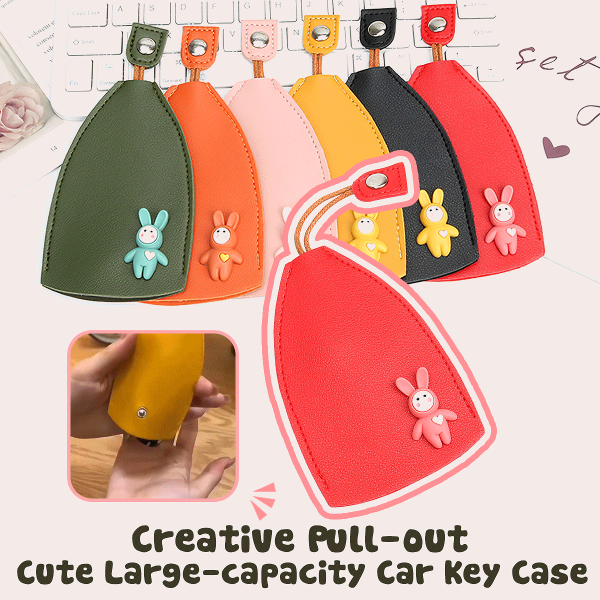 Kiilai™ – Pull-Out Car Key Case (1+2 Free)