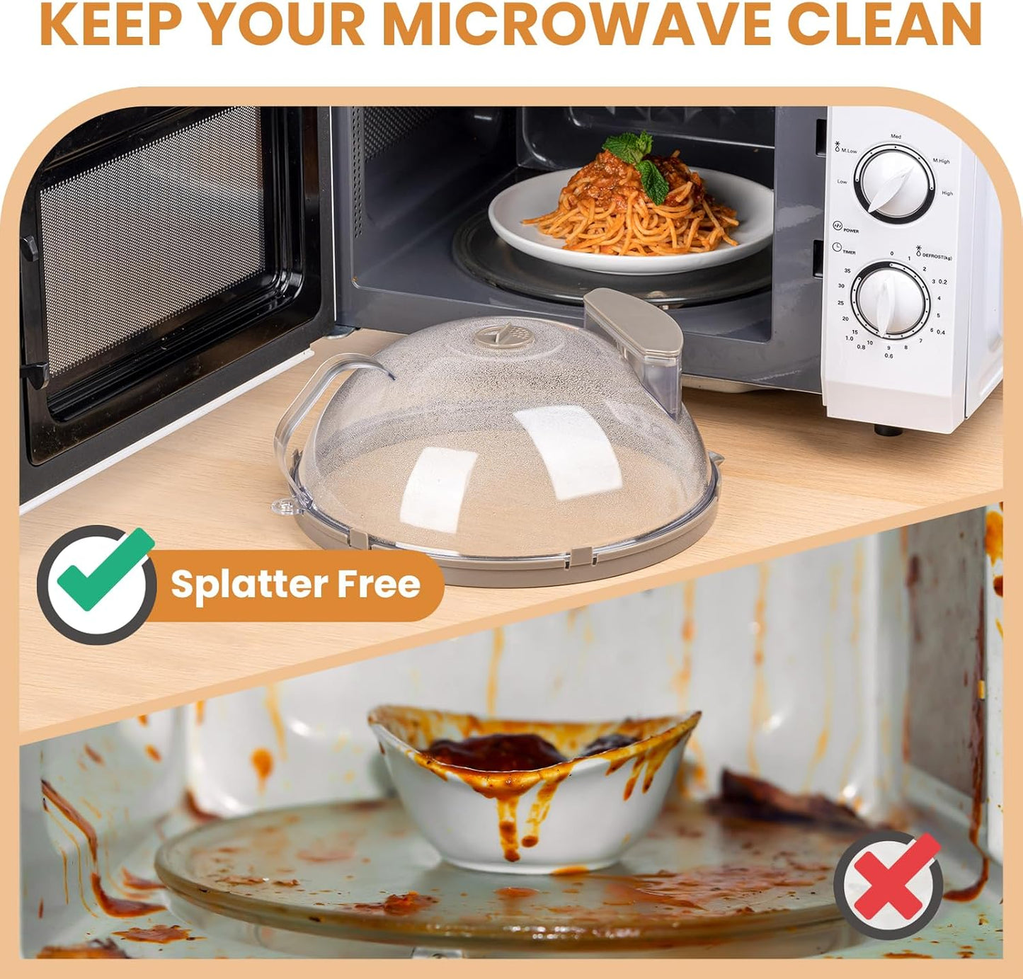 Culinara™ - Clear Microwave Steaming Lid