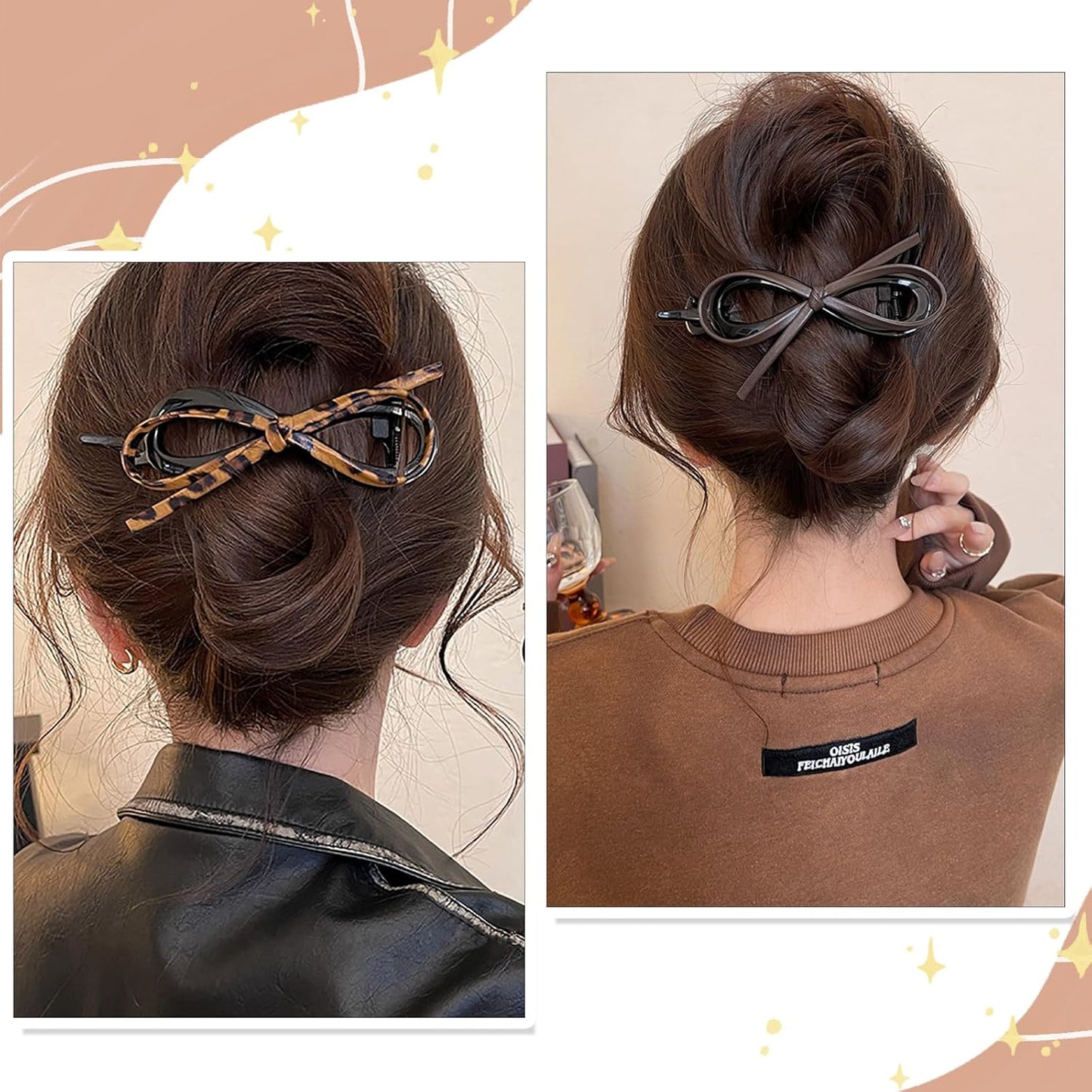 Velverra™ – PU Leather Bow Hair Clip (1+1 Free)